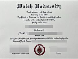purchase realistic Walsh University degree