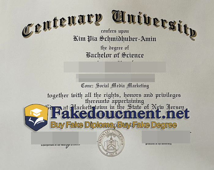 purchase realistic Centenary University diploma