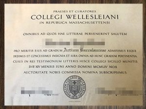 purchase realistic College Wellesley degree