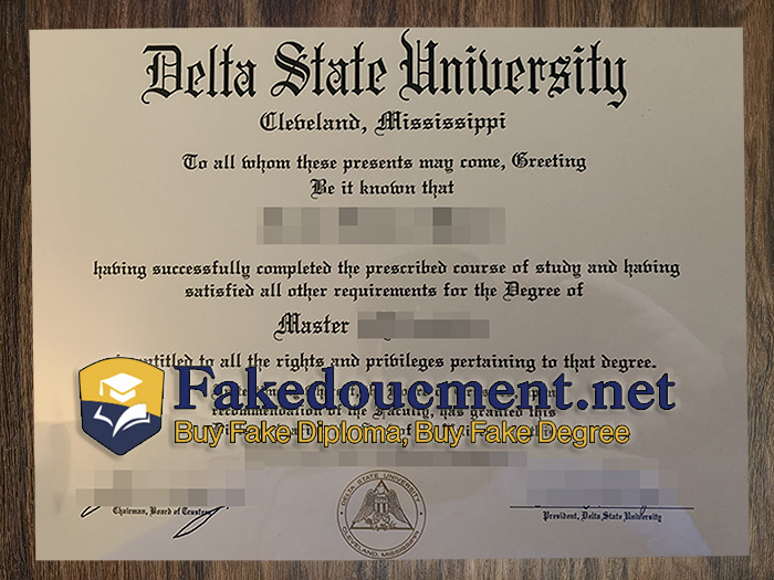 purchase realistic Delta State University diploma