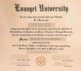 purchase realistic Evangel University degree