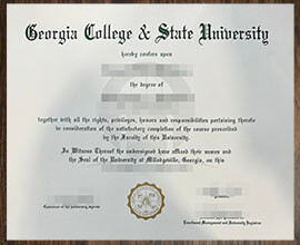purchase realistic Georgia College & State University degree