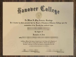 purchase realistic Hanover College degree