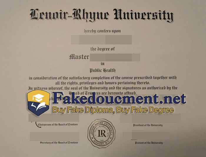 purchase realistic Lenoir-Rhyne University diploma