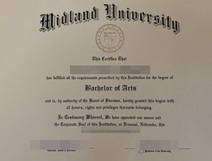purchase realistic Midland University degree
