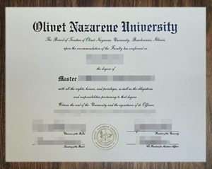 purchase realistic Olivet Nazarene University degree