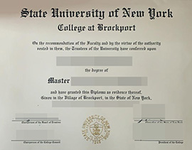 purchase realistic SUNY College at Brockport degree