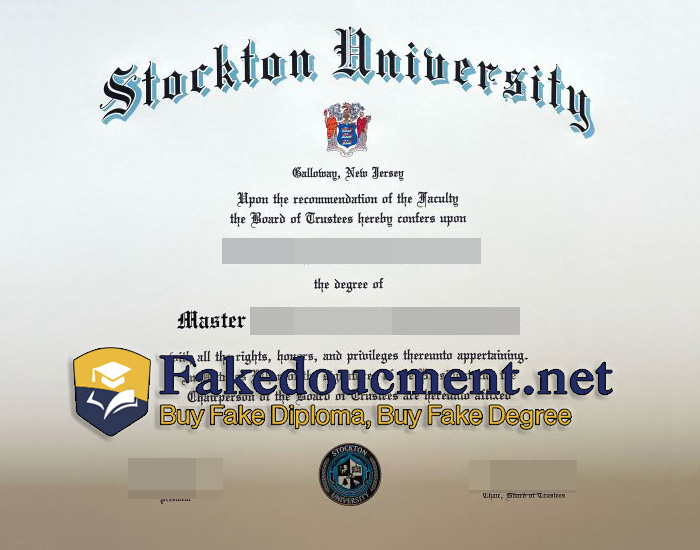purchase realistic Stockton University diploma