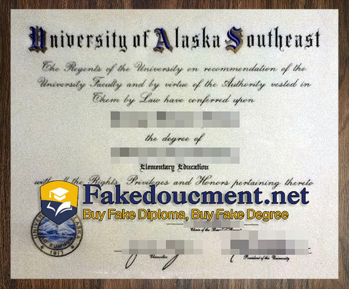 purchase realistic University of Alaska Southeast diploma