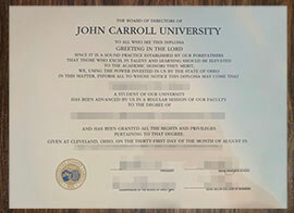 purchase realistic John Carroll University degree