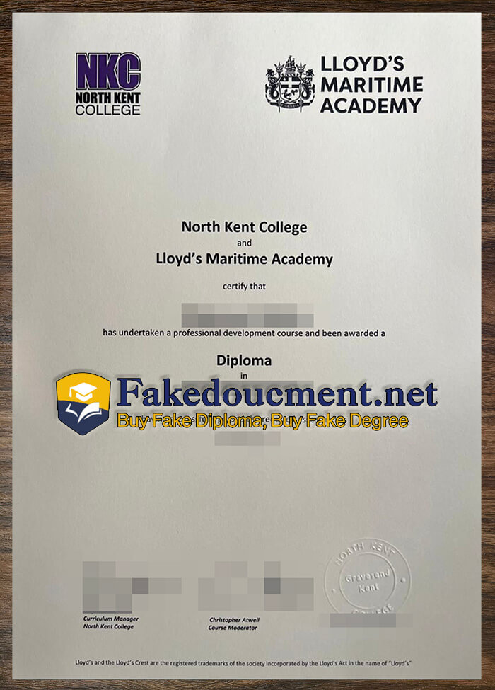 purchase realsitic Lloyd's Maritime Academy diploma