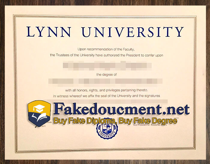 purchase realistic Lynn University diploma