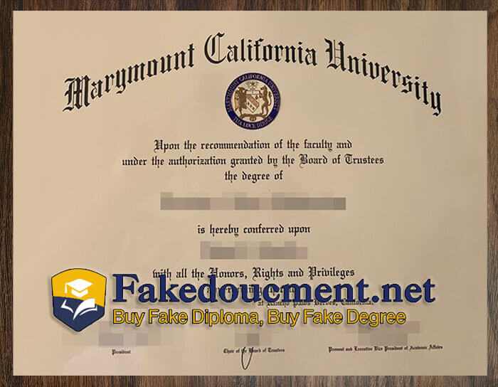 purchase realistic Marymount California University diploma