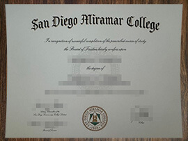 purchase realistic San Diego Miramar College degree