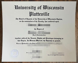 purchase realistic University of Wisconsin Platteville degree