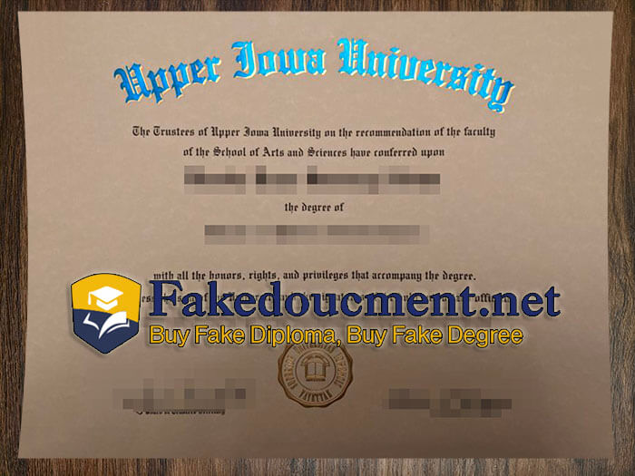 purchase realistic Upper Iowa University diploma