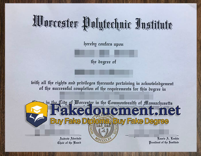purchase realistic Worcester Polytechnic Institute diploma