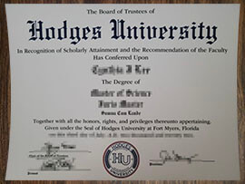 purchase realistic Hodges University degree