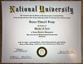 purchase realistic National University degree