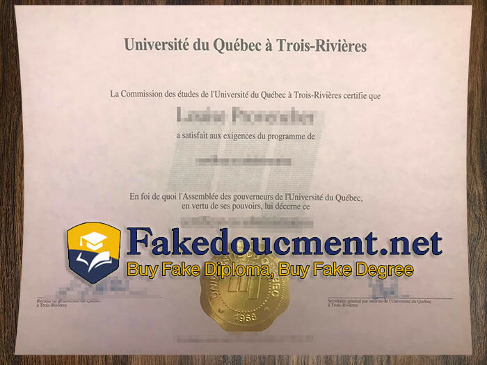 purchase realistic Universite du Quebec a Trois-Rivieres diploma