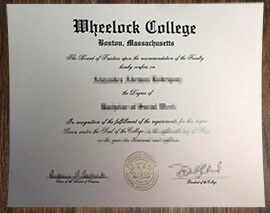 purchase realistic Wheelock College degree