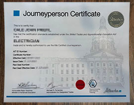 purchase realistic Journeyperson Certificate