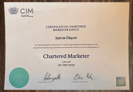 purchase realistic CIM Certificate of Chartered
