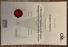 purchase realistic CMI Level 7 Diploma certificate