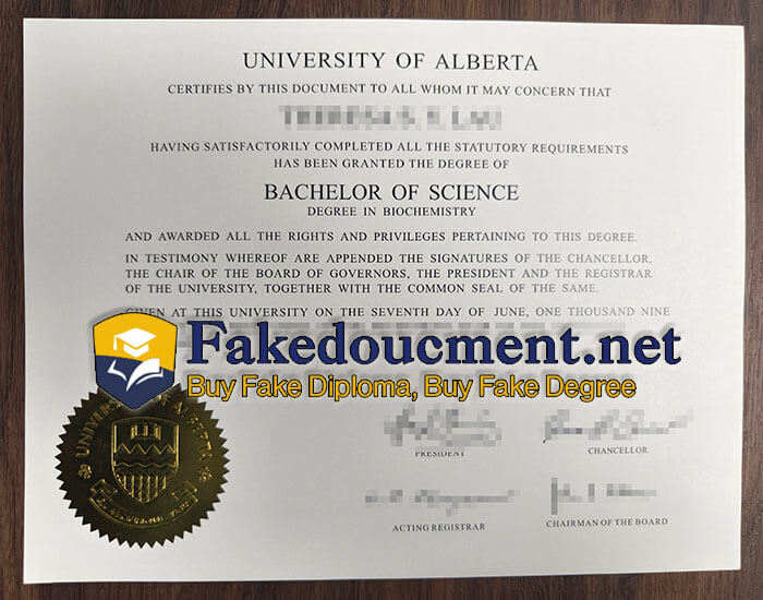purchase realistic University of Alberta diplo,ma