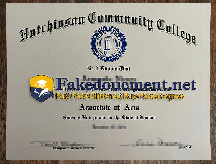 purchase realistic Hutchinson Community College diploma