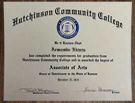 purchase realistic Hutchinson Community College degree
