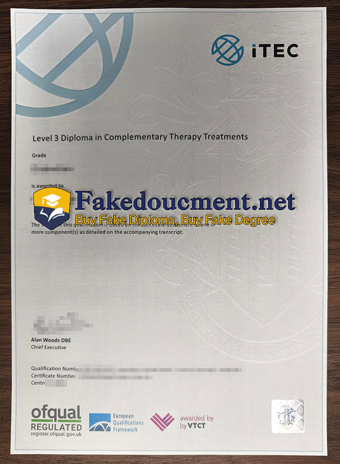 purchase realistic ITEC Level 3 diploma