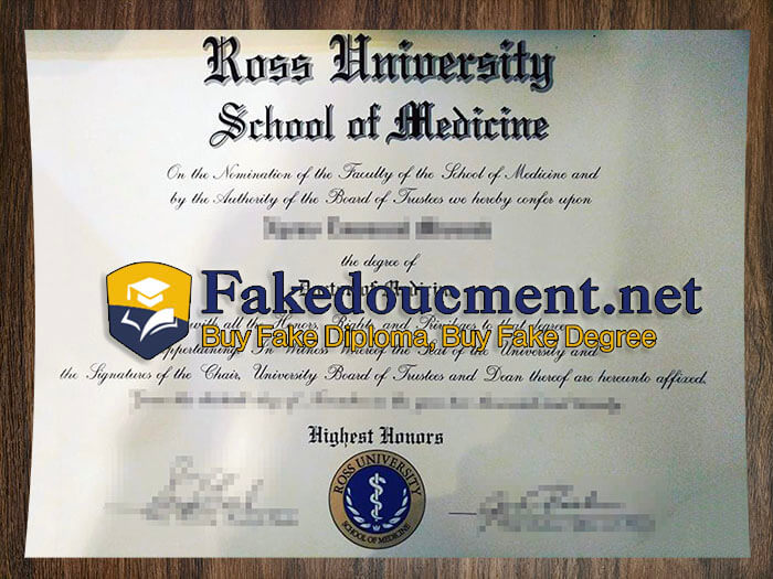 purchase realistic Ross University diploma