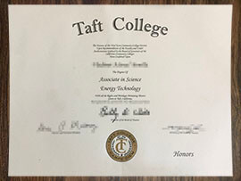 purchase realistic Taft College degree
