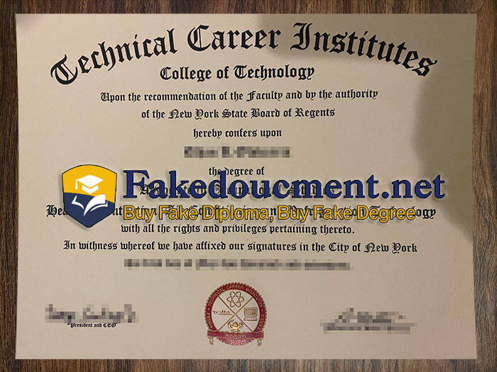 purchase realistic Technical Career Institutes diploma