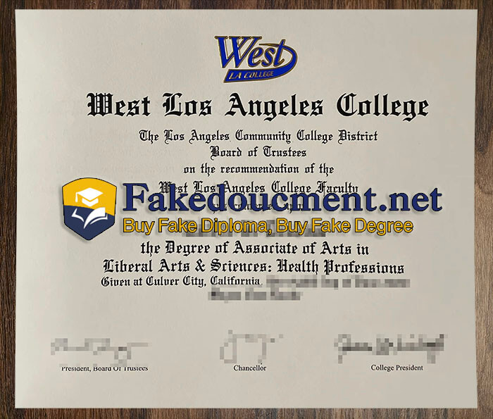 purchase realistic West Los Angeles College diploma