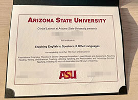 purchase realistic ASU TESOL certificate
