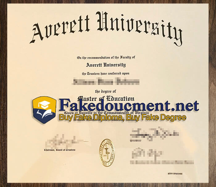 purchase realistic Averett University diploma