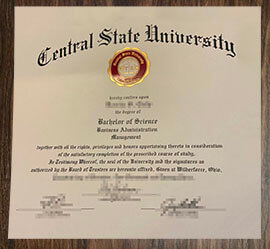purchase realistic Central State University degree