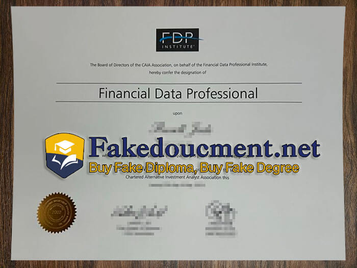 purchase realistic FDP Institute certificate