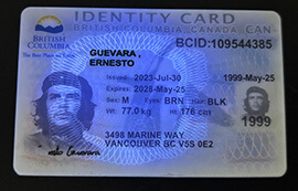 purchase realistic British Columbia Identity Card