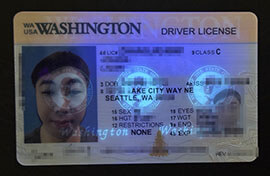purchase realistic Washington Driver's License
