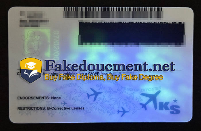 purchase realistic Kansas Driver's License