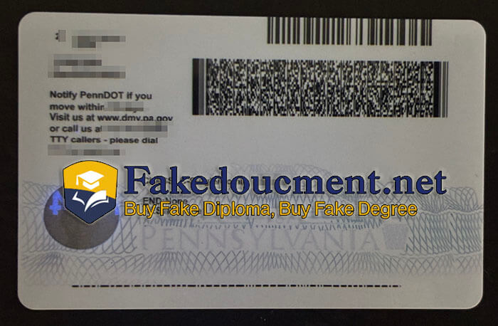 purchase realistic Pennsylvania Driver's License