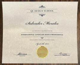 purchase realistic QC Design School certificate