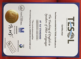 purchase realistic TESOL A2 Standard certificate
