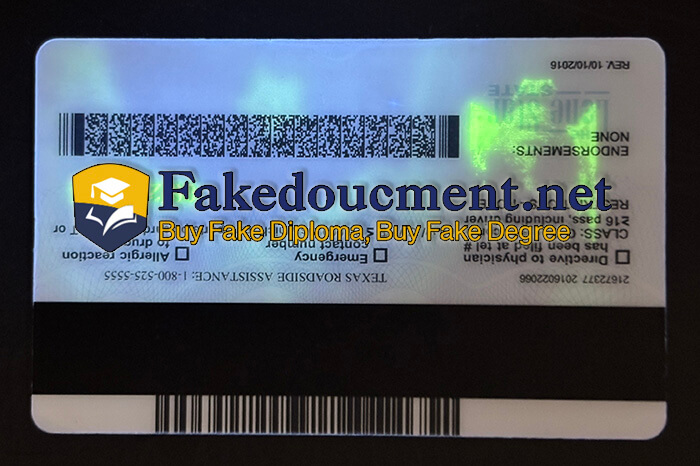 purchase realistic Texas Driver License