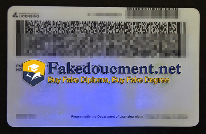 purchase realistic Washington Driver's License