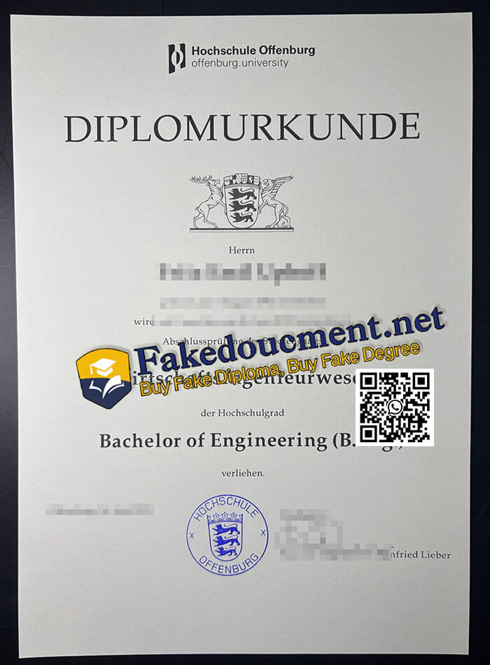 purchase realistic Hochschule Offenburg diploma