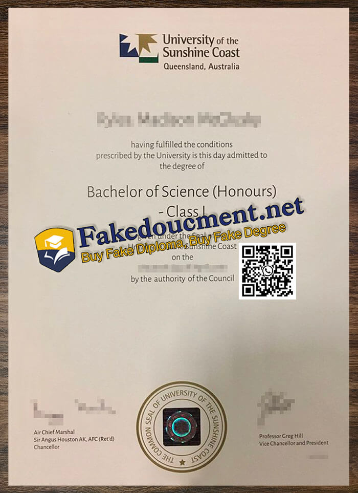 purchase realistic University of the Sunshine Coast diploma